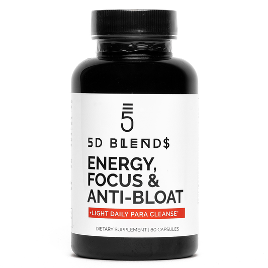Energy Focus & Anti-Bloat + Light Daily Para Cleanse - 5D Blends